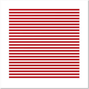 Red Nautical Lines Posters and Art